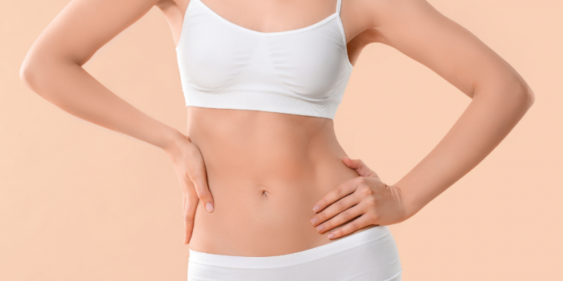 Aumento di peso e accumulo di grasso addominale causato dallo stress cronico e dai livelli elevati di cortisolo nel corpo.