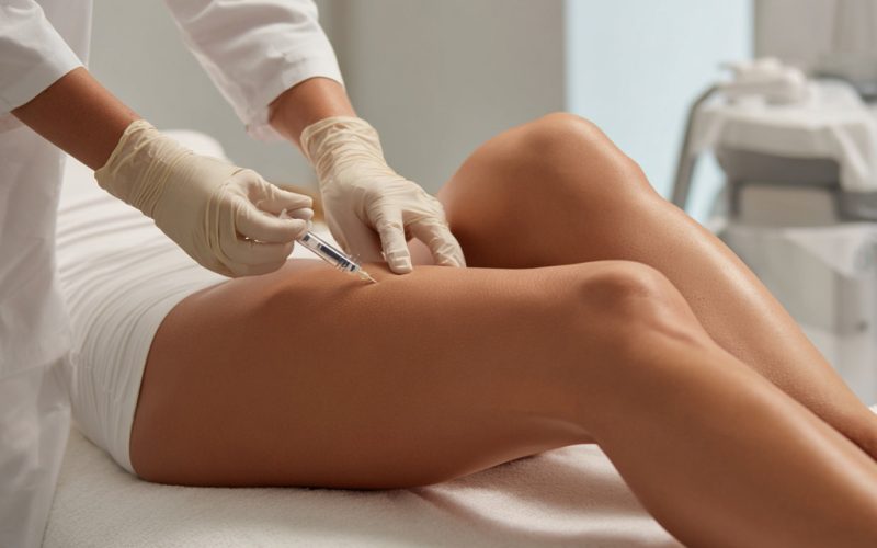 Medico esegue mesoterapia corporea per cellulite e adiposità localizzate a Milano